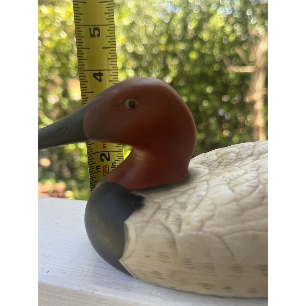 Vintage Ceramic Canvasback Duck Decoy, Hand-painted Vintage Folk Decor‎ - Picture 4 of 7
